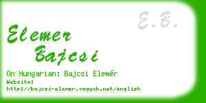 elemer bajcsi business card
